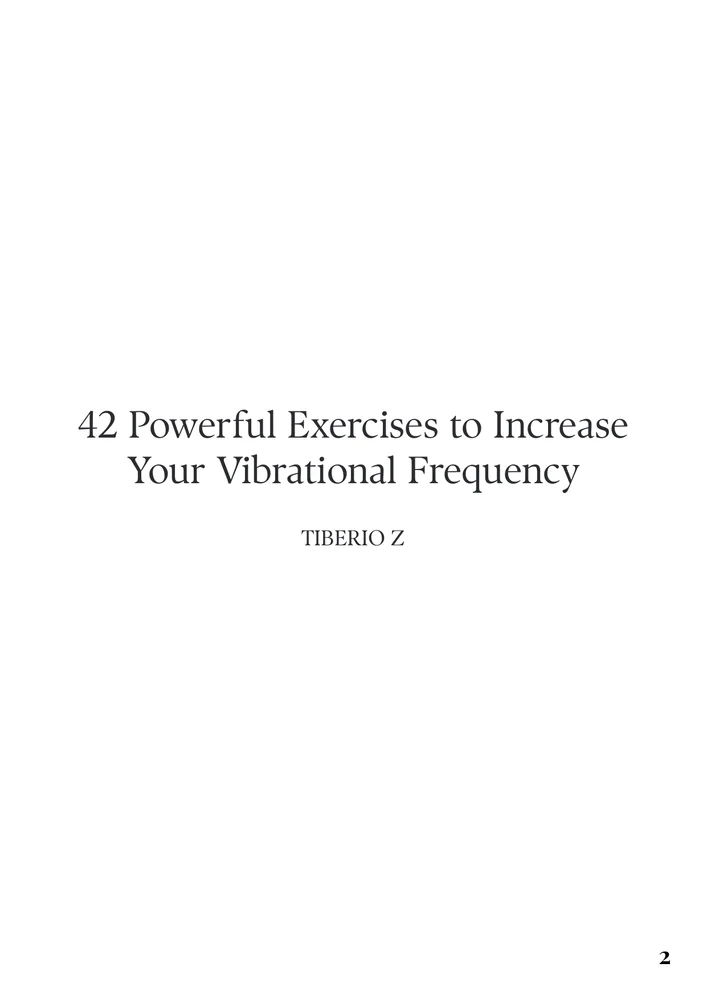 42 Exercises to Raise Your Vibrational Frequency preview page 2