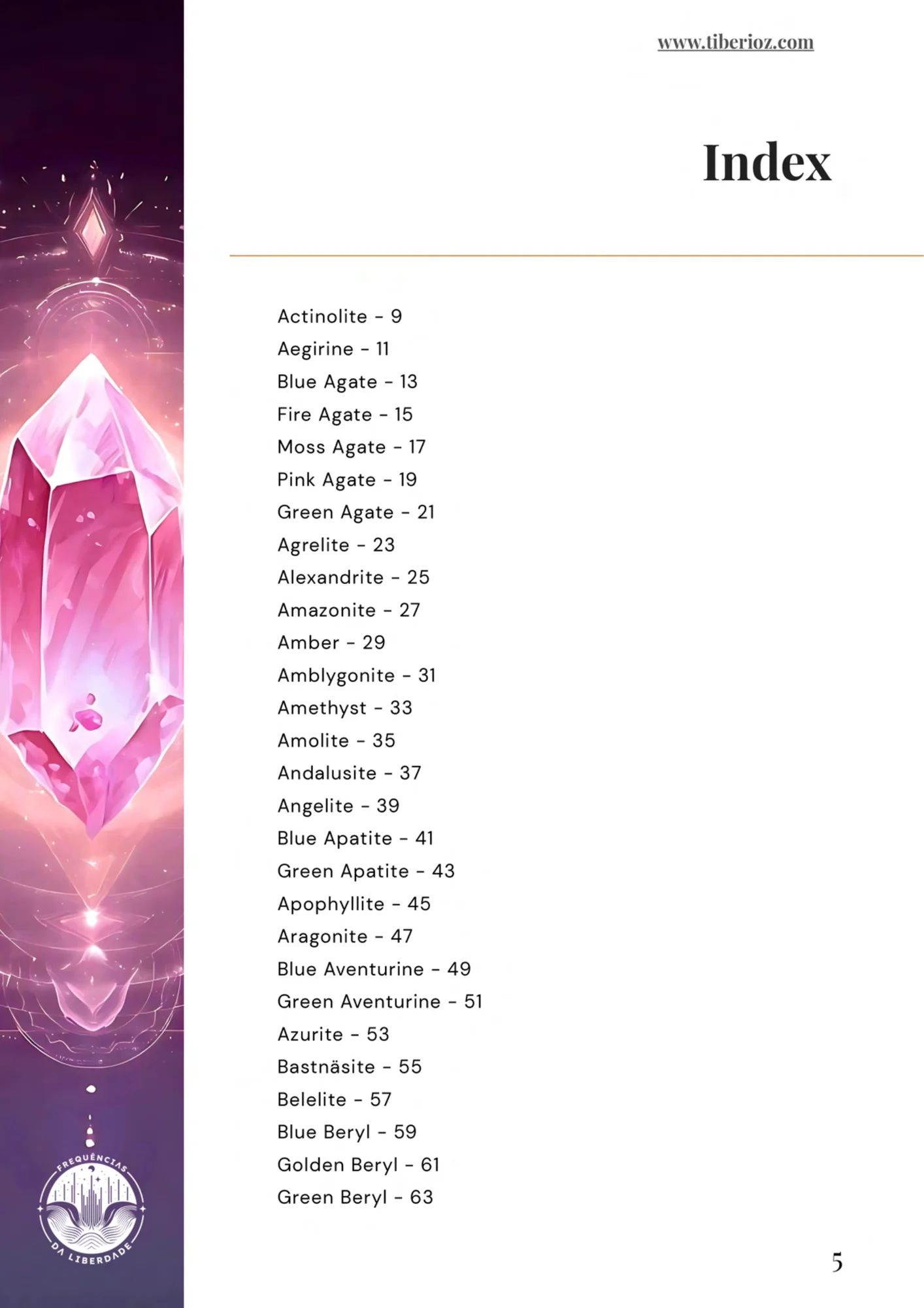 Illustrated Guide to 120 Healing Crystals preview page 5