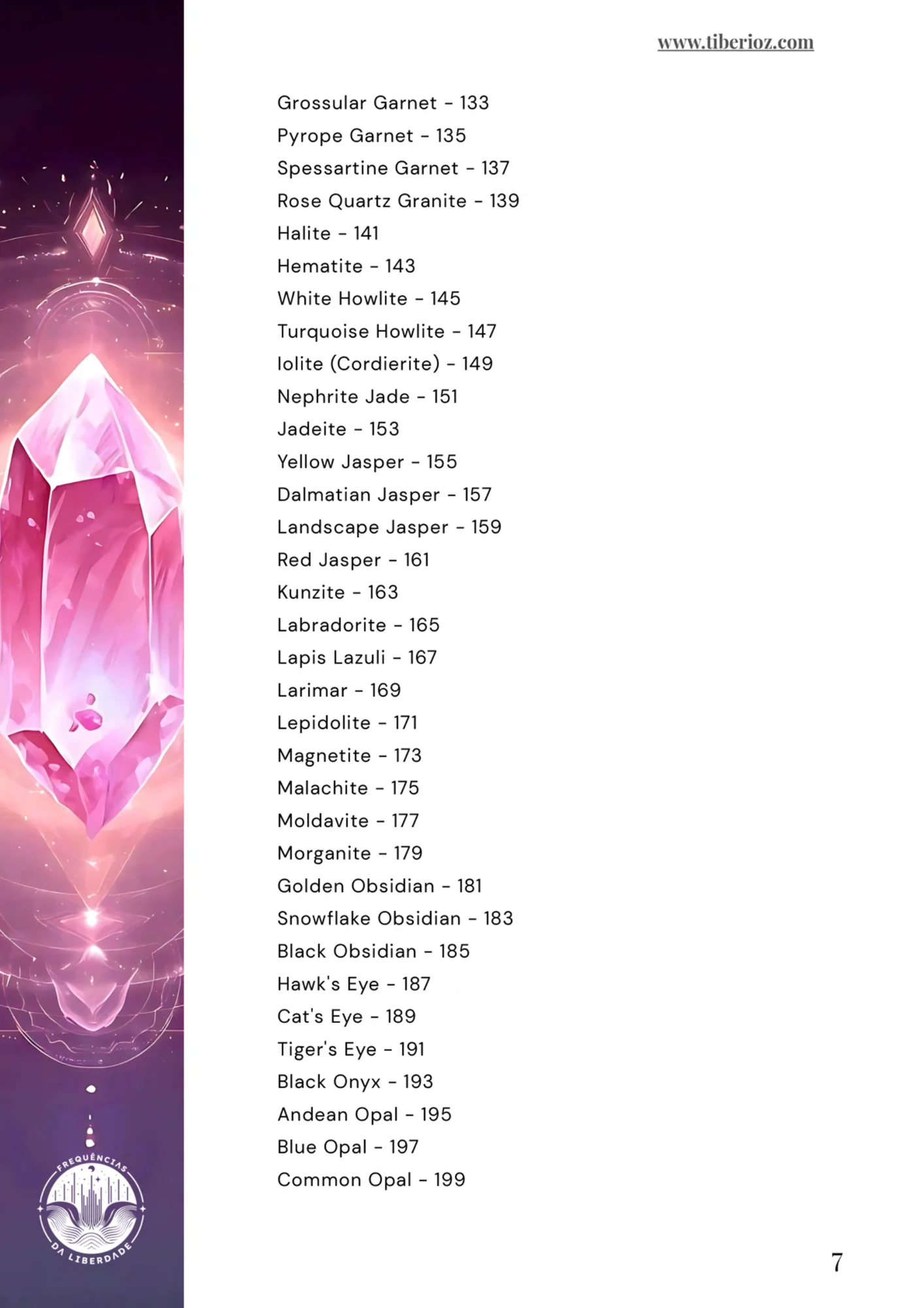 Illustrated Guide to 120 Healing Crystals preview page 7